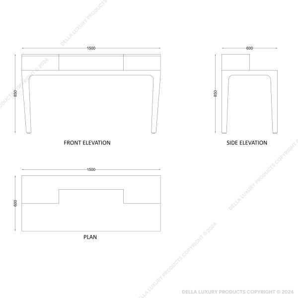 della luxury home furniture bedroom and wardrobe amardad collection study desk product image