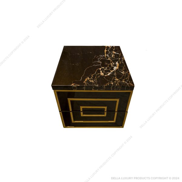 Della Luxury Home Furniture Yazad Collection Bedside Table HOME53124