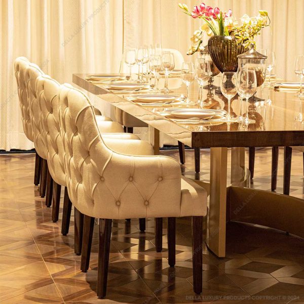 Della Living, Dining & Bar Luxury Asal Collection Dining Table Product Image