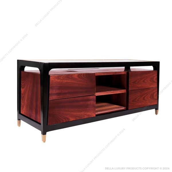 Della Home Furniture Luxury Bedroom Khawaar Collection TV Console HOME52938 Thumbnail