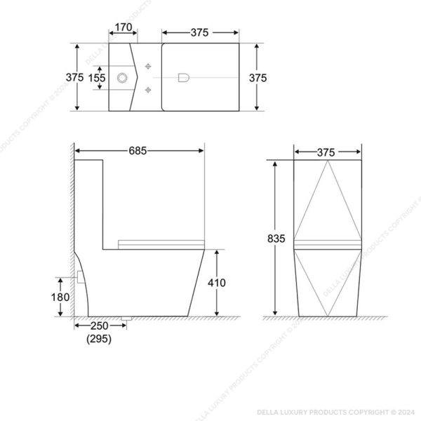 Diamante One-Piece Toilet