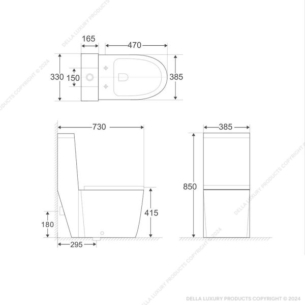 Della Bathroom Luxury Toilets Classe Collection