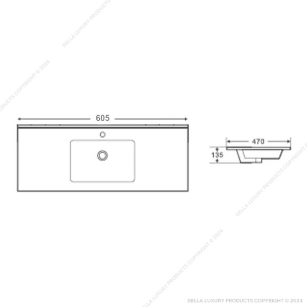 Inverso Self Rimming Basin