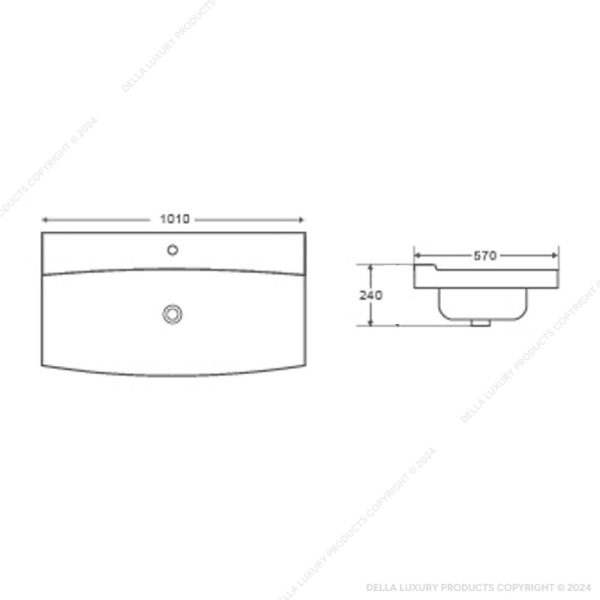 Della Bathroom Luxury Washbasin Elegante Collection