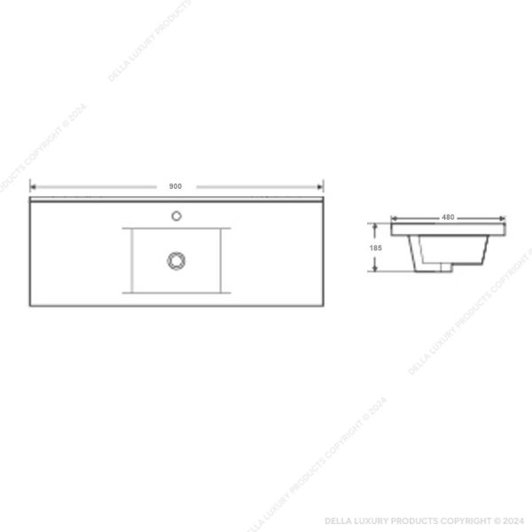 Versare Alto Countertop Basin