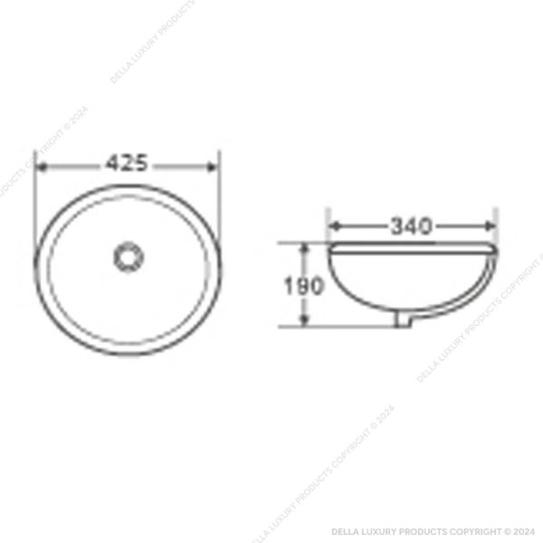 Intero Under-Counter Basin