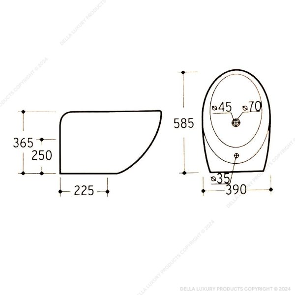 Bisello Wall Hung Basin