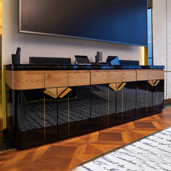 Della office furniture luxury boardroom table frederick collection credenza thumbnail image