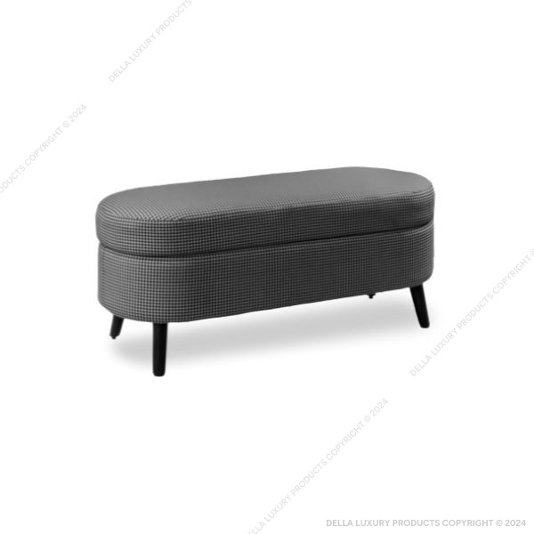 Della luxury home furniture bedroom and wardrobe product daena ottoman product image