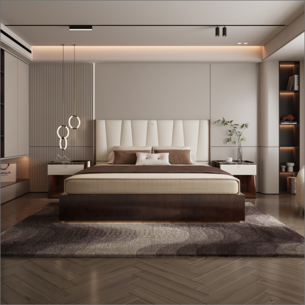 Della Luxury Bedroom & wardrobe Saurva collection bed thumbnail